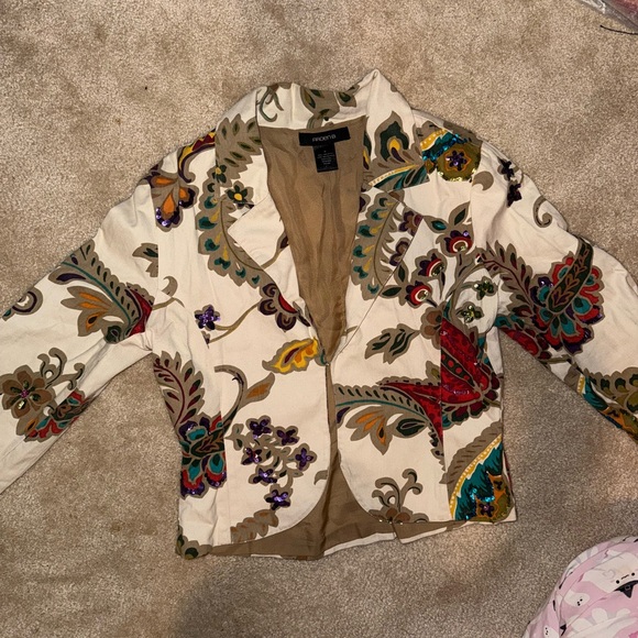 Arden B Jackets & Blazers - Arden B. Floral sequin Blazer Jacket